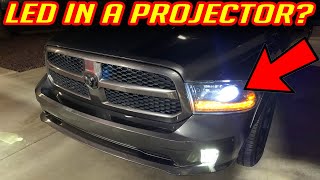 IS IT WORTH PUTTING LED BULBS IN PROJECTOR HEADLIGHTS   MUST SEE [upl. by Ardnat]