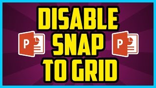 How To Disable Snap To Grid In Powerpoint 2016 QUICK amp EASY  Turn Off Snap To Grid 2017 [upl. by Dilaw]