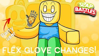 So The Flex Glove Got A Change  Slap Battles Roblox [upl. by Zinck691]