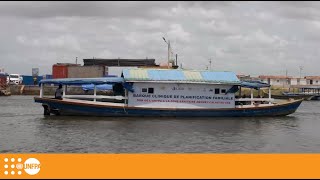 A boat clinic delivers crucial health care for women in remote villages in Benin [upl. by Bel]