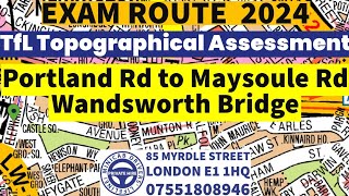 TfL Topographical Skills Assessment Test 2024  Exam Route Mock Test Free  Topographical Training [upl. by Nilauqcaj]