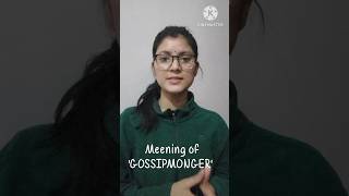 Gossip Monger meaning dailyusevocabulary learningenglishenglishwords [upl. by Arnst163]