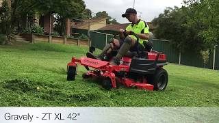 Mowing long grass with the Gravely ZT XL 42quot [upl. by Sachiko]