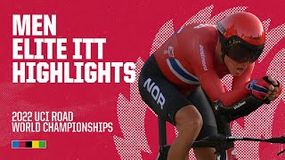 Men Elite ITT Highlights  2022 UCI Road World Championships [upl. by Ecnadnac]