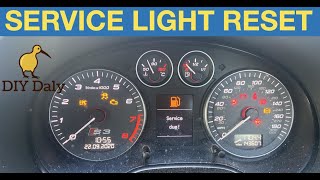 Audi A3  S3 Service light reset procedure [upl. by Aicilla]