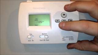 How to Program the Honeywell TH4000 Thermostat  Holland Heating and Cooling [upl. by Lorette]