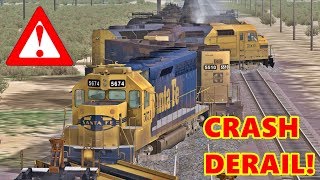 CRASH OF A SANTA FE TRAIN❗ 🔴 [upl. by Oetomit]