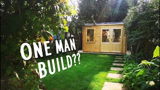 TINY LOG CABIN KIT  FULL DIY BUILD Dunster House  how to [upl. by Etat705]