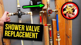 How to install Shower Valve with PEX plumbing [upl. by Selmore]