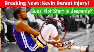 Kevin Durant Out at Least 2 Weeks With Left Calf Strain  Kevin Durant  news nation network [upl. by Notnad]