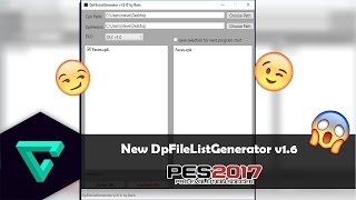 Descargar DpFileList Generator v16 para PES 2017 Full HD [upl. by Trilbi420]