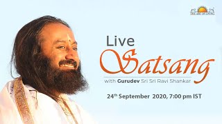 Live Satsang with Gurudev Sri Sri Ravi Shankar [upl. by Misti]