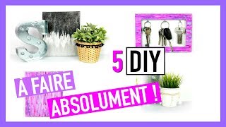 5 DIY à Faire ABSOLUMENT  Deco Chambre Facile [upl. by Xyla]