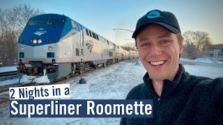 46 hrs in Amtrak Sleeper Car  Chicago to Seattle on the Empire Builder [upl. by Hameean]