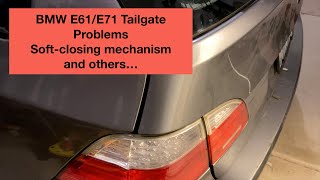 BMW E61E71 Tailgate Problems softclosing mechanism and others [upl. by Tiat]