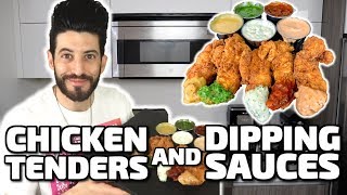 Chicken Tenders with Five Dipping Sauces [upl. by Ham]