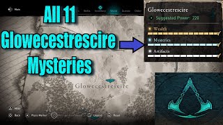 Assassins Creed Valhalla All Glowecestrescire Mysteries Locations guide [upl. by Ledarf]