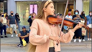 How BEAUTIFUL is she playing violin  7 years  Lukas Graham  Cover by Karolina Protsenko [upl. by Merline228]