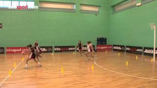 Netball Drill Three On Three Defending [upl. by Jannelle]