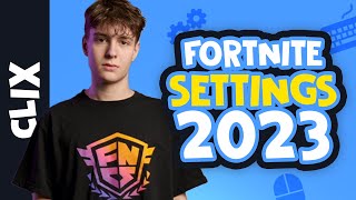 Clix  FORTNITE SETTINGS 2023  SENSITIVITY KEYBINDS VIDEO SETTINGS amp EQUIPMENT [upl. by Eeldivad]