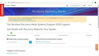 How to download windows original using  Lenovo USB Recovery Creator [upl. by Innek]