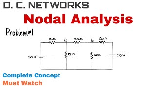 11 Nodal Analysis  Complete Concept and Problem1  Most Important [upl. by Happy]