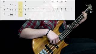 Queen  Bohemian Rhapsody Bass Cover Play Along Tabs In Video [upl. by Lorrimor]