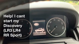 Help I cant start my Discovery LR3 LR4 RR Sport [upl. by Annasoh]