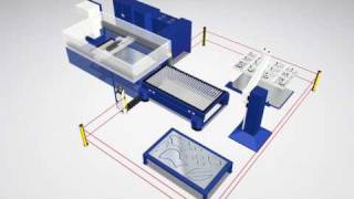 Trumpf TruLaser Maschine mit LiftMaster Be und Entladepodest [upl. by Gail]