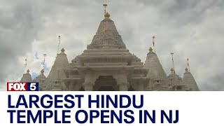 Largest Hindu temple outside India opens in NJ [upl. by Theodosia]