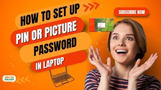 How to set up pin or picture password in laptop 2024 [upl. by Dloniger]