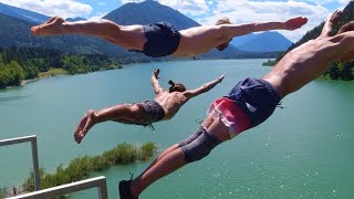 Cliff Diving in Bavaria amp Tyrol The first Sylvenstein Meeting Sylvensteinspeicher amp Achensee [upl. by Hourigan617]