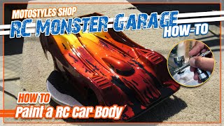 Learn How to Paint and Airbrush a RC car body [upl. by Notniuqal]