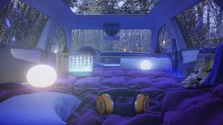 Its raining Ill sleep in the car  Car Camping [upl. by Martinelli]