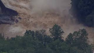 Lake Lure Dam at risk of breaching evacuations underway [upl. by Joelie]