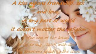 Solo por un beso english lyrics wmv [upl. by Starlene]