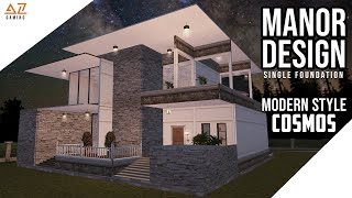 LifeAfter Manor Design  Modern Style Cosmos  Tutorial  Blueprint [upl. by Reklaw497]