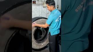 Amazing Process of Repairing Old Tires [upl. by Hugh552]