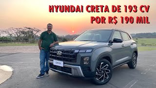 TESTE HYUNDAI CRETA ULTIMATE 2025 ANDA MUITO COM MOTOR 16 TURBO [upl. by Ingrim]