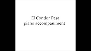 El Condor Pasa piano accompanimentbacking track [upl. by Aitnwahs]