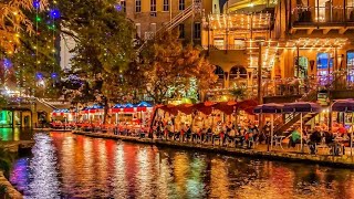 The River Walk Tour in 4K  San Antonio TX USA  During Pandemic Dec 2020 [upl. by Elocim914]