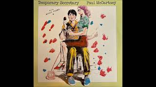 Paul McCartney  Temporary Secretary 12Inch Version  Vinyl recording HD [upl. by Arayt]