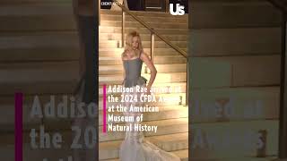 Addison Rae arrived at the 2024 CFDA Awards at the American Museum of Natural History [upl. by Lucic]