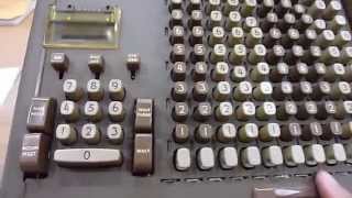 Friden STW 10 Mechanical Calculator Demo [upl. by Nessi430]