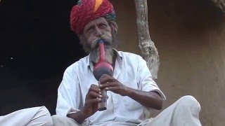 RAJASTHANI FOLKMUSICAL INSTRUMENT  PUNGI [upl. by Adnih612]