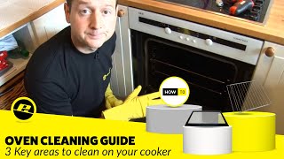 How to Clean Your Oven 3 Key Areas [upl. by Vilma]