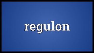 Regulon Meaning [upl. by Icken366]