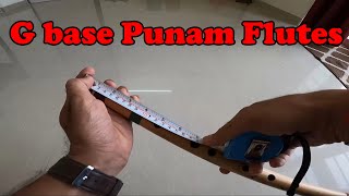 Punam Flutes g base measurements Hindi G natural base [upl. by Nuarb]