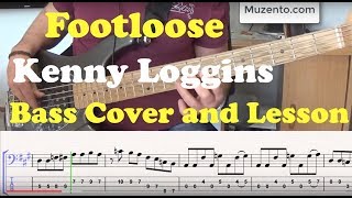 Footloose  Bass Cover and Lesson [upl. by Nette]