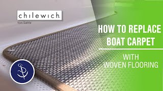 How to Replace Boat Carpet with Woven Flooring [upl. by Yslehc89]